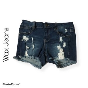 Wax Jean Frayed Shorts